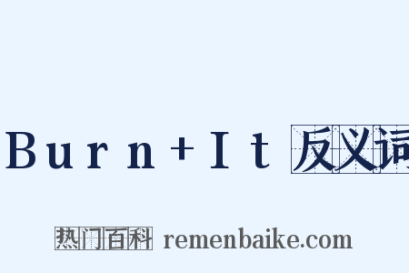 Burn+It反义词是什么意思的图片
